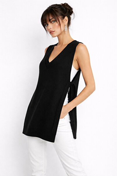 Be Best سترة تريكو سوداء للنساء BE271