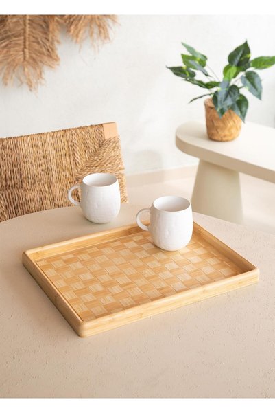 The Mia Wicker Bambu Tepsi 40x31 cm TPS0067