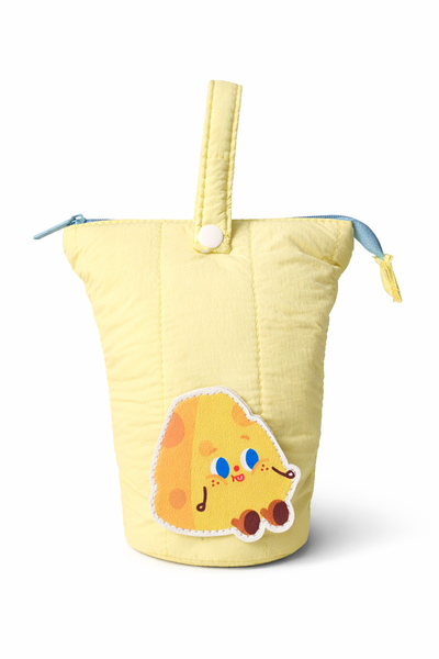 Ecrou Λειτουργικός Οργανωτής Γραφείου, Θήκη Μολυβοθήκης Κίτρινο 17 Χ 9 εκ.