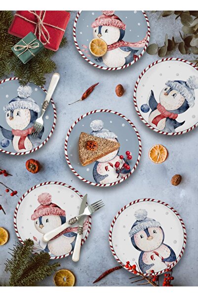 The Mia Penguin Pasta Tabağı 6 Lı Set 19 cm NEW011