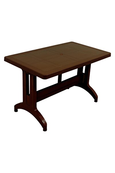 Mandella 70x120 Zeugma Rattan Masa (Plastik Ayak) Kahverengi