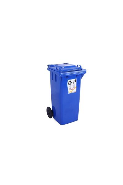 Sağlam Plastik Çöp ve Atık Konteyneri 240 Lt Tekerlekli Orjinal Mavi