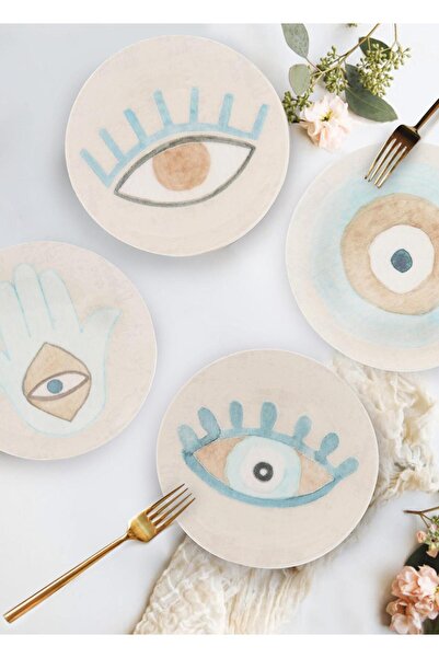 The Mia مجموعة أطباق الكيك الأموت 6 قطع - 19 سم