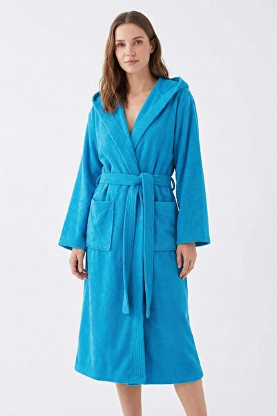 Ender Home Μπουρνούζι με κουκούλα CottonVerse – 100% βαμβάκι, Unisex