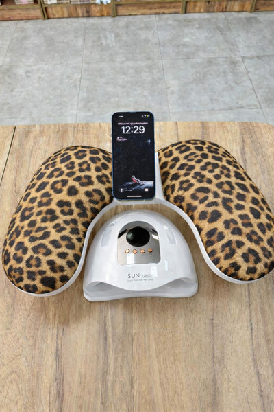 Akali Manikür Protez Tırnak Kol Dayama Sehpası | Cep Telefon Tutacaklı |