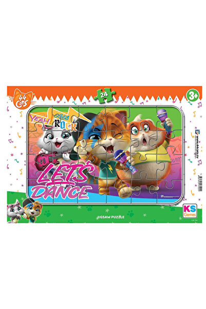 Ks Games لغز صورة قطة مكون من 44 قطعة، 24 قطعة