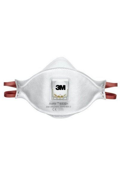 3M Aura 9332 Ffp3 Ventilli Solunum Koruyucu Maske - 10`lu Paket