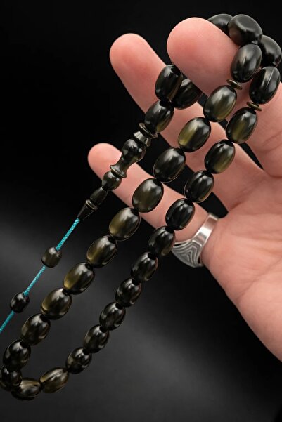 Cemhan Göksal سبحة جالاليت بتأثيرات – مقاس 8×12 مم، صناعة يدوية، حجم متوسط