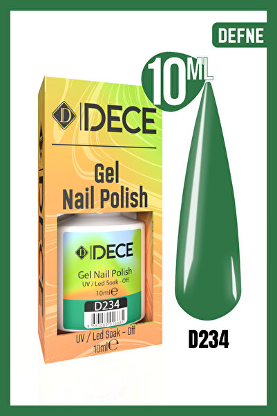 d dece Kalıcı Oje Uv Led D234 (YEŞİL SERİSİ) 10ml