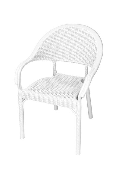 Mandella Eylül Rattan Koltuk (2 adet) Beyaz