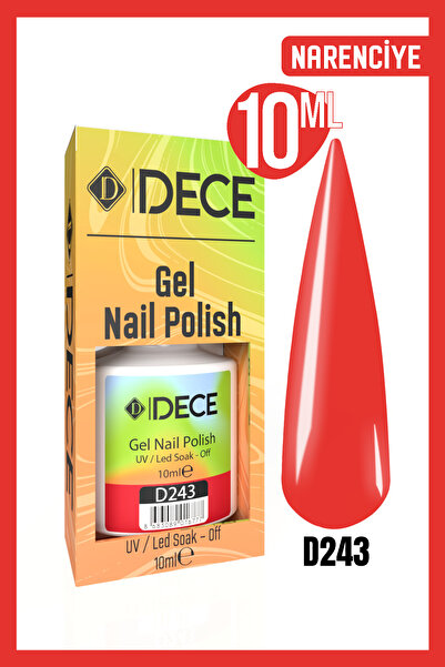 d dece Kalıcı Oje Uv Led D243 (KIRMIZI SERİSİ) 10ml