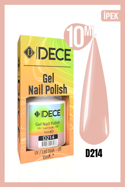 d dece Kalıcı Oje Uv Led D214 (NUDE SERİSİ) 10ml