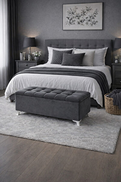 aldagelsin Çizgi Kapitoneli Sandıklı Puf