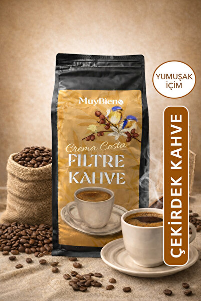 Muybieno قهوة كريما كوستا فلتر 1000 جرام قهوة حبوب