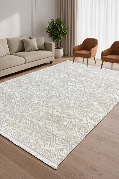 ünalcarpet 4 Metrekare - 6 Metrekare Bambu Tarz Modern Salon Oturma Odası Mut...