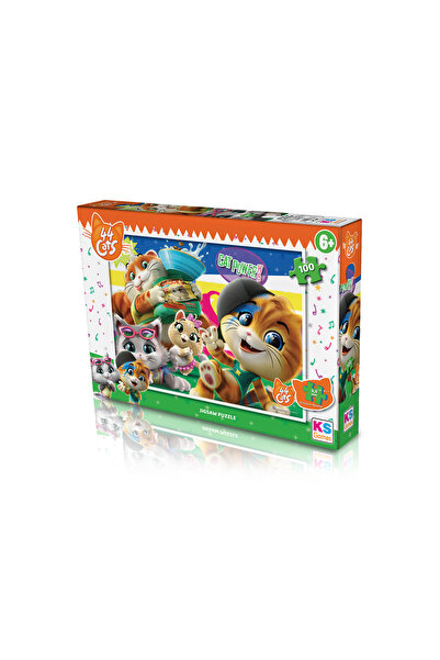 Ks Games لغز القطط 44 قطعة 100 قطعة