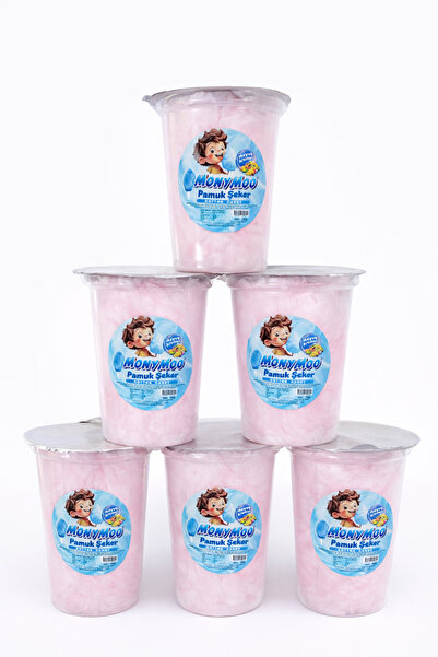 monymoo Bardaklı Pamuk Şeker 6’lı Paket 20 g
