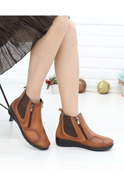 Capella 3205 Μπότες από γνήσιο δέρμα με διπλό φερμουάρ με κόκκαλο προεξοχή