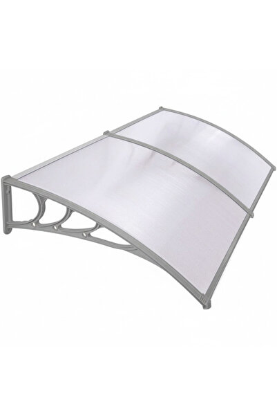 PROCART Copertină fixă pentru ușă, policarbonat transparent, 100x200 cm, cadr...