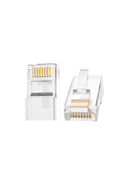 Veggieg Cat5e Rj45 Jack 8p8c Ethernet Konnektörü Altın Kaplama 102 Adet
