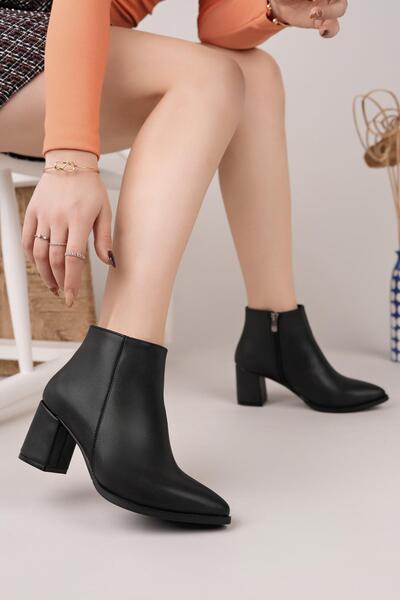 Nesil Shoes Ghete de damă Senyo 850 negre cu fermoar