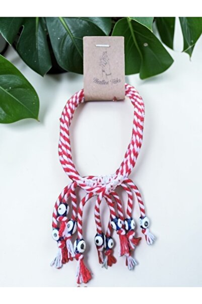 Tralles Takı مجموعة من 5 أساور مارتينيتشا مطرزة بالعين الشريرة مع تفاصيل مكرا...