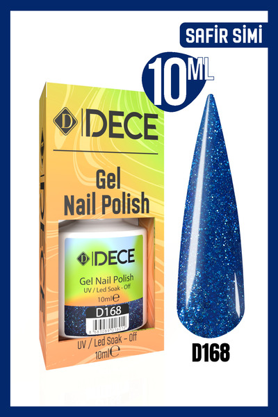 d dece Kalıcı Oje Uv Led D168 (SİMLİ SERİ) 10ml