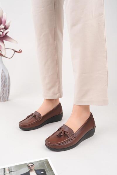 Castle Black 9005 Pantofi casual de damă din piele naturală maro