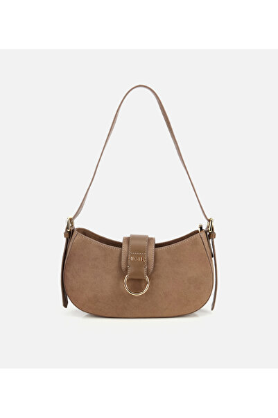 Hotiç Kadın Vizon Kilit Detaylı Omuz Çantası