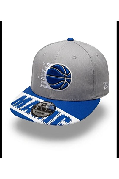 MotionAİR Orlando Magic Gri Mavi Snapback Şapka NBA Basketbol Şapkası Unisex Cap