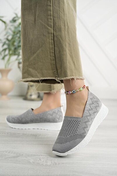 Nesil Shoes Aky 055 К.Сиво Трико Летни Дамски Обувки