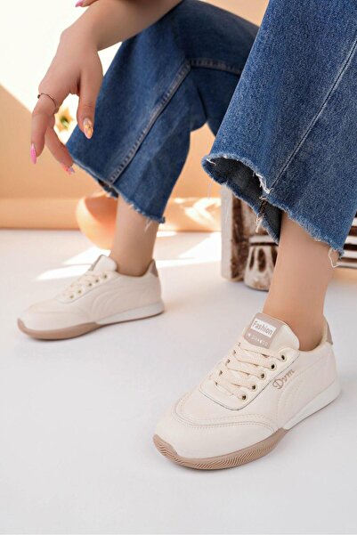 Nesil Shoes Pantofi de damă Dvm 5600 Bej Brown Memory Foam