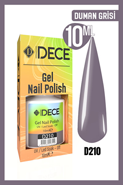 d dece Kalıcı Oje Uv Led D210 (GRİ SERİSİ) 10ml