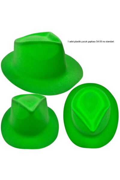 partidolu Plastični kaubojski šešir zelene boje B Bez pertli za predstavu, 1 ...