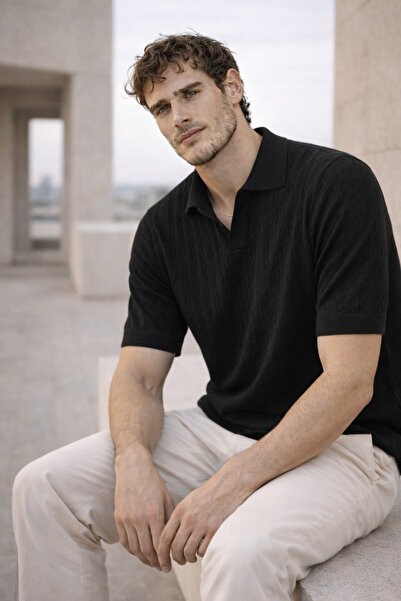 Valiberta Nestor pletenica za kosu Sa deznom polo ovratnik standardnog kroja ...