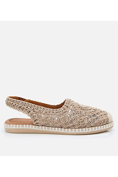 Yaya by Hotiç Nerzfarbene Yaya-Espadrille mit offener Rückseite für Damen