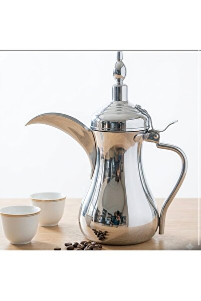 HUTUL AL JAZIRA Dallah For Preparing Arabic Coffee Stainless Steel 1200ml