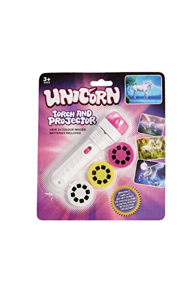 Gogo Unicorn Projektör El Feneri - 24 Desenli Duvar Yansıtma Oyuncak - İntera...