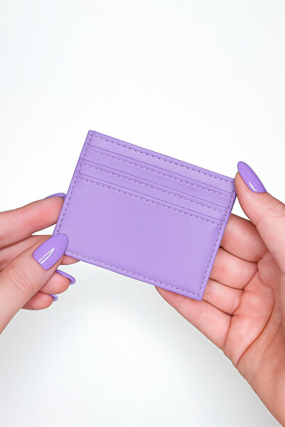 VANİLLA COLLECTİON Lilac Super Slim Mini Koža držač kartica i držač poslovnih...