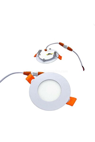 KaravanMalzemecim Tavan Led Spot 12v 3w Beyaz Kasa - Beyaz Işık