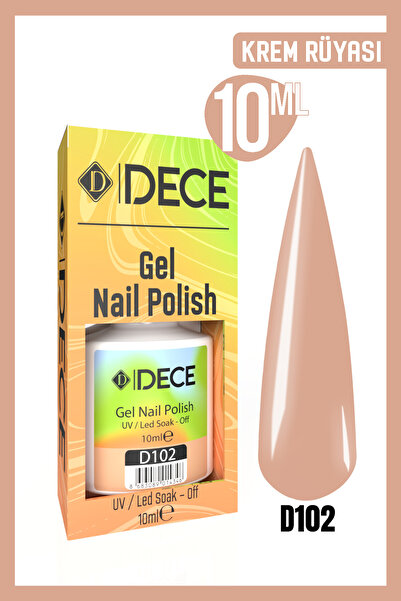 d dece Kalıcı Oje Uv Led D102 (NUDE SERİSİ) 10ml