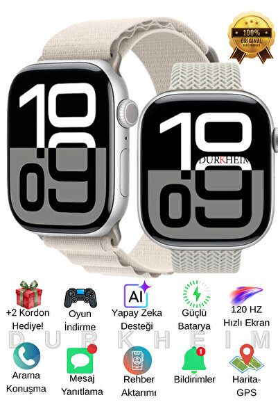 DURKHEİM Watch 11 Pro Max Akıllı Saat |ChatGPT |Temassız Ödeme | Mesaj Yanıtl...