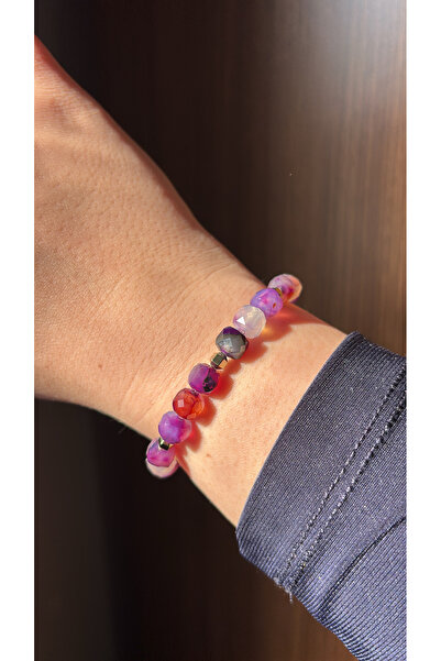 Moonstone Accessories سوار العين الشريرة |   العقيق الأرجواني والهيماتيت |   ...
