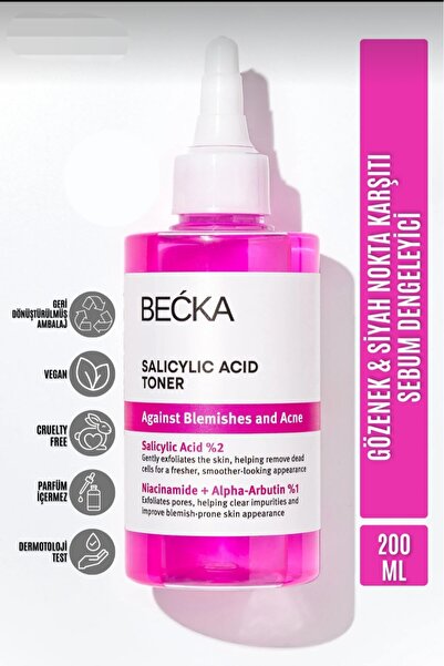 Genel Markalar Pink-Salisilik Gözenek Sıkılaştırıcı & Siyah nokta karşı Tonik