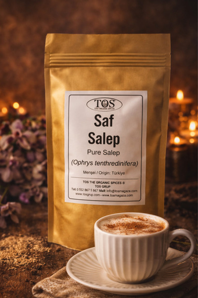 TOS The Organic Spices Saf Salep 50 gr (1. Kalite) Orchis mascula / Pure Salep