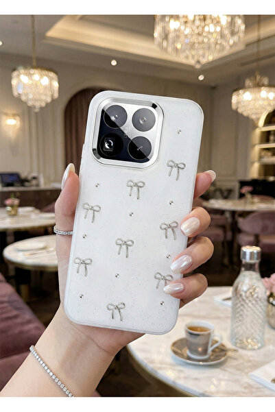 TechTrove غطاء شفاف عالي الجودة من نوع D منقوش S لمّاع متوافق مع هاتف Mi 15T Pro