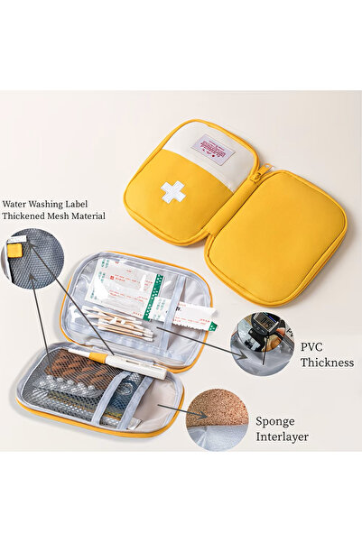 CEDAN Seyahat İlk Yardım Kiti, İrst Yardım Çantası Boş, Tıbbi Acil Durum Çant...