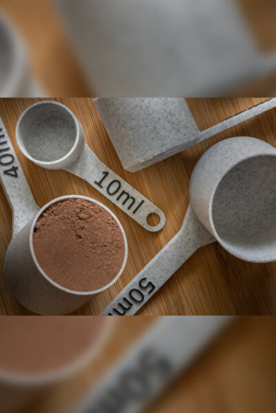 Genel Markalar 5’li Ölçü Kaşığı Seti | 100ml-50ml-40ml-25ml-10ml | Mutfak Ölç...