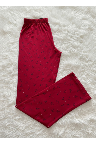 Lady Queen بنطلون بيجامة من الليكرا والفسكوز مقاس كبير 6020