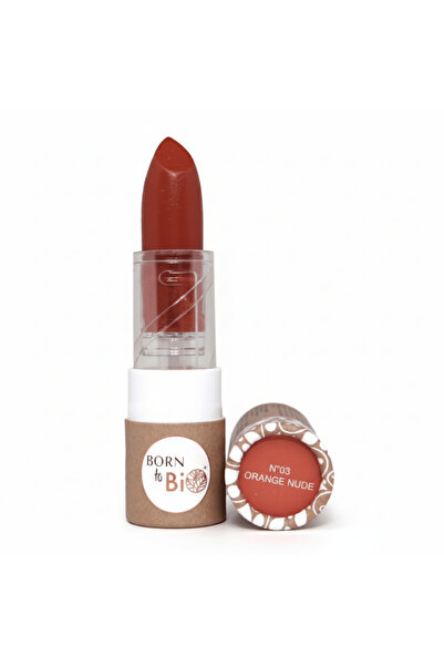 Born to Bio أحمر شفاه مطفي - عضوي معتمد - رقم 3 برتقالي نيود